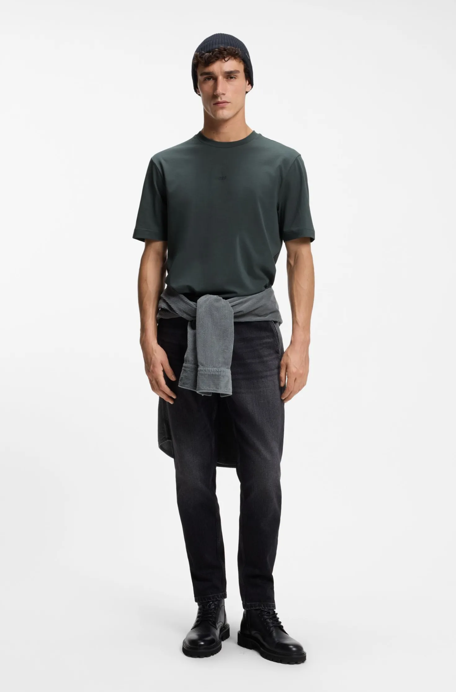 Relaxed-Fit T-Shirt mit geschichtetem Logo-Print