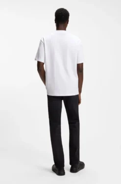 Relaxed-Fit T-Shirt mit zentralem Logo-Detail