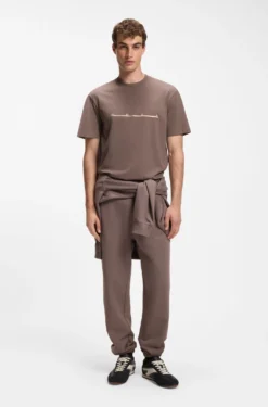 Relaxed-Fit T-Shirt mit Zickzack-Nahtdetail