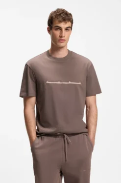 Relaxed-Fit T-Shirt mit Zickzack-Nahtdetail