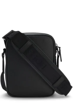 Reporter-Tasche aus italienischem Leder mit Double-B-Monogramm