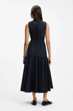 Ärmelloses Kleid aus Baumwoll-Popeline