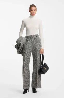 Rollkragenpullover aus Woll-Mix mit Kaschmir