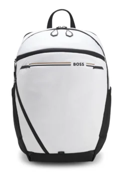 Rucksack aus strukturiertem Gewebe mit Logo und Signature-Streifen