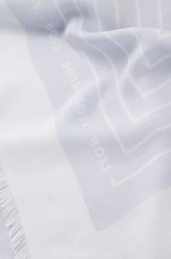 Schal aus Voile mit Logo-Print