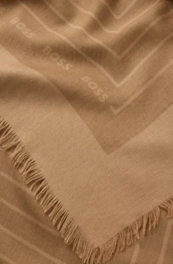 Schal aus Voile mit Logo-Print
