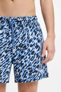 Schnell trocknende Badeshorts mit Allover-Print