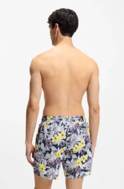 Schnell trocknende Badeshorts mit Allover-Print