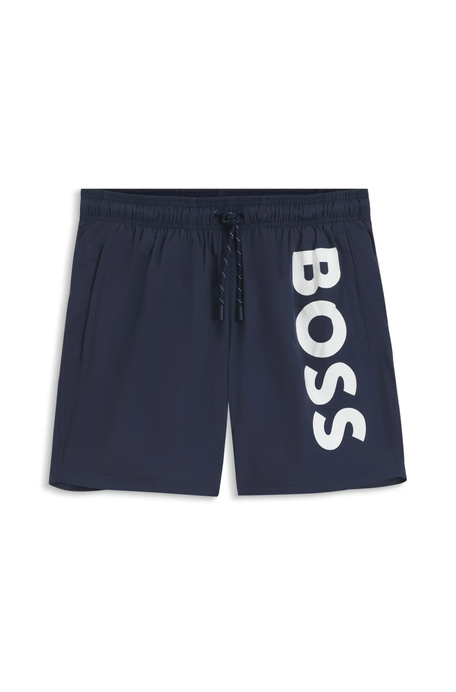 Schnell trocknende Badeshorts mit aufgedrucktem Logo