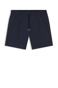 Schnell trocknende Badeshorts aus elastischem Seersucker-Gewebe