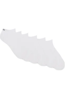 Sechserpack Sneakers-Socken aus Baumwoll-Mix mit Logos