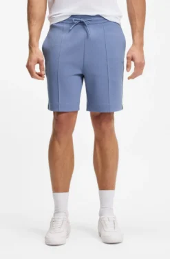 Shorts aus Baumwoll-Mix mit Paspeln