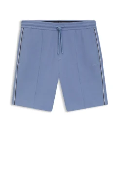 Shorts aus Baumwoll-Mix mit Paspeln