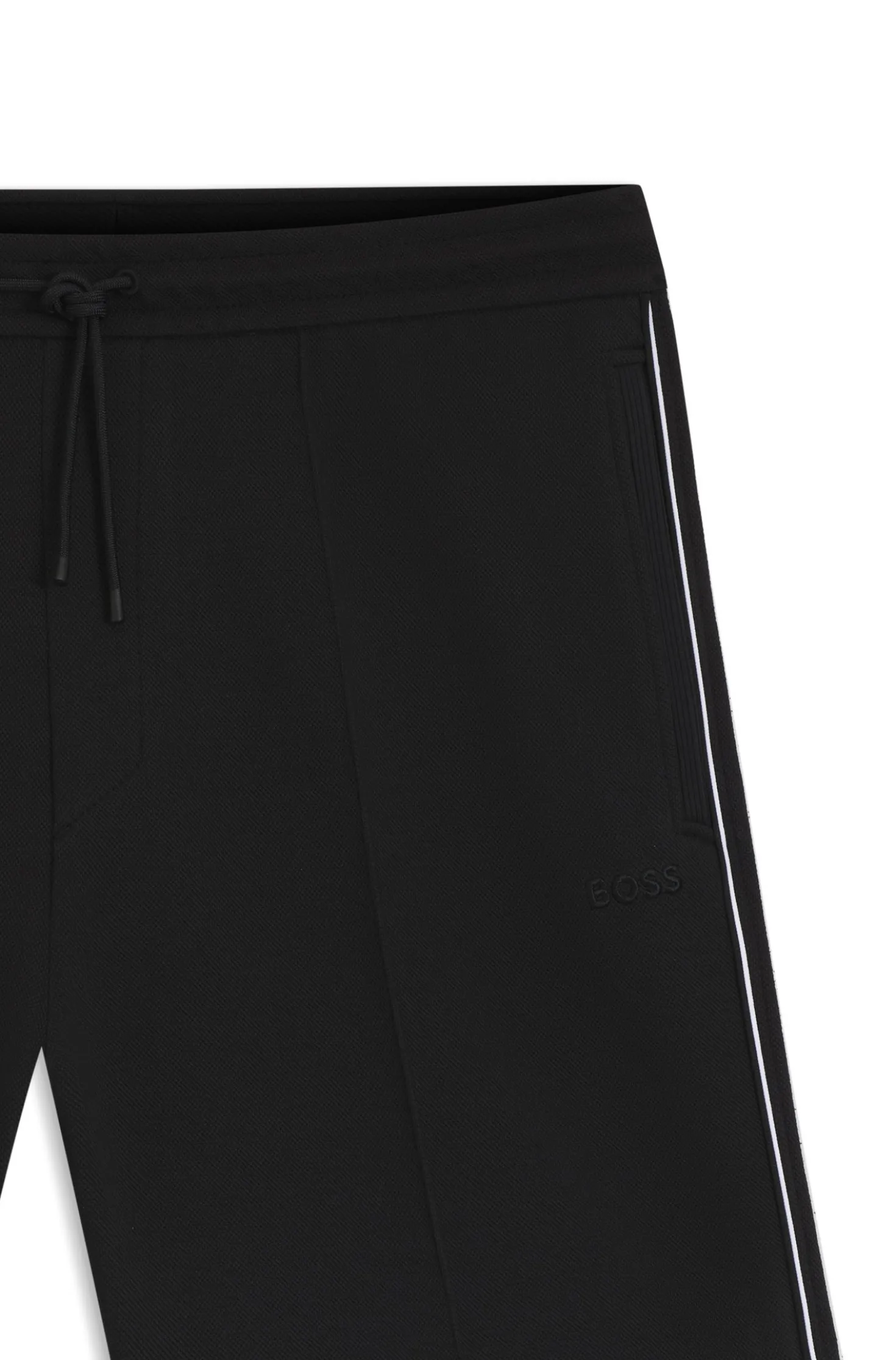 Shorts aus Baumwoll-Mix mit Paspeln