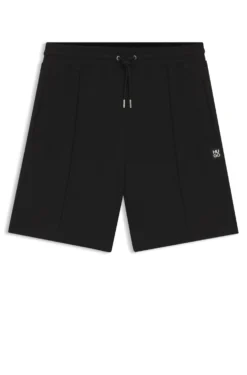 Shorts aus Baumwoll-Mix mit Stack-Logo-Besatz