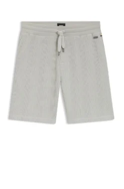 Shorts aus Baumwoll-Mix mit Waffelstruktur