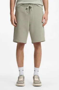 Shorts aus Baumwoll-Terry mit Logo-Print