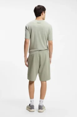 Shorts aus Baumwoll-Terry mit Logo-Print