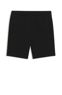 Shorts aus Piqué-Jersey im Baumwoll-Mix mit Logo-Stickerei
