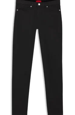 Skinny-Fit Jeans aus schwarzem Stretch-Denim