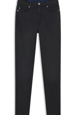 Skinny-Fit Jeans aus schwarzem Stretch-Denim