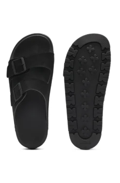 Slides mit zwei Riemen und Logo-Schließe