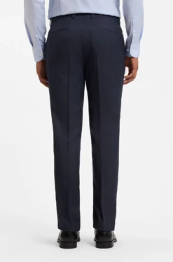 Slim-Fit Anzug aus fein gemusterter Schurwolle