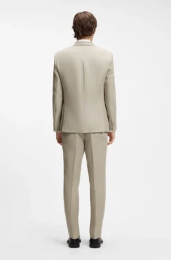 Slim-Fit Anzug aus Leinen-Twill