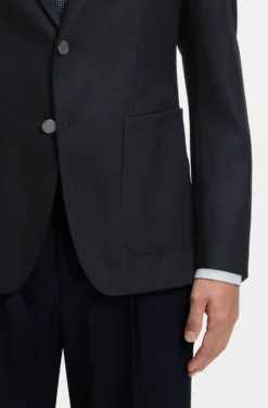 Slim-Fit Blazer aus elastischer Schurwolle