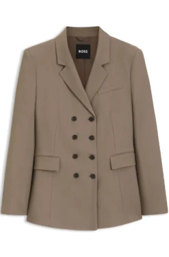 Slim-Fit Blazer aus Gabardine-Twill
