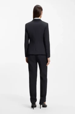 Slim-Fit Blazer aus in Italien gefertigter Schurwolle