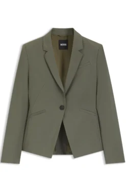 Slim-Fit Blazer aus italienischer Schurwolle