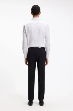 Slim-Fit Business-Hemd aus Stretch-Baumwolle