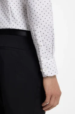 Slim-Fit Business-Hemd aus Stretch-Baumwolle