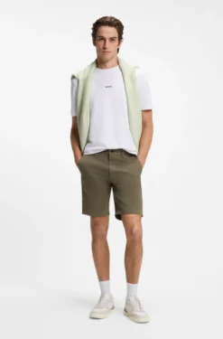 Slim-Fit Chino-Shorts aus Stretch-Baumwolle