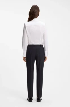 Slim-Fit Cropped-Hose aus Stretch-Gewebe