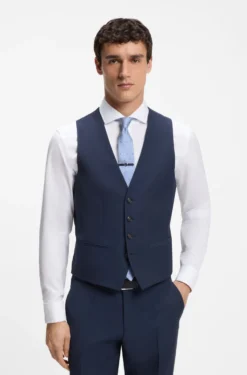 Slim-Fit Dreiteiler aus Schurwolle