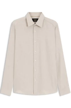 Slim-Fit Hemd aus Baumwoll-Mix-Flanell