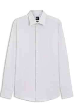 Slim-Fit Hemd aus edler italienischer Baumwolle