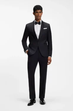 Slim-Fit Hemd aus elastischem Baumwoll-Twill