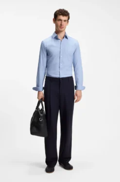 Slim-Fit Hemd aus funktionalem Stretch-Twill