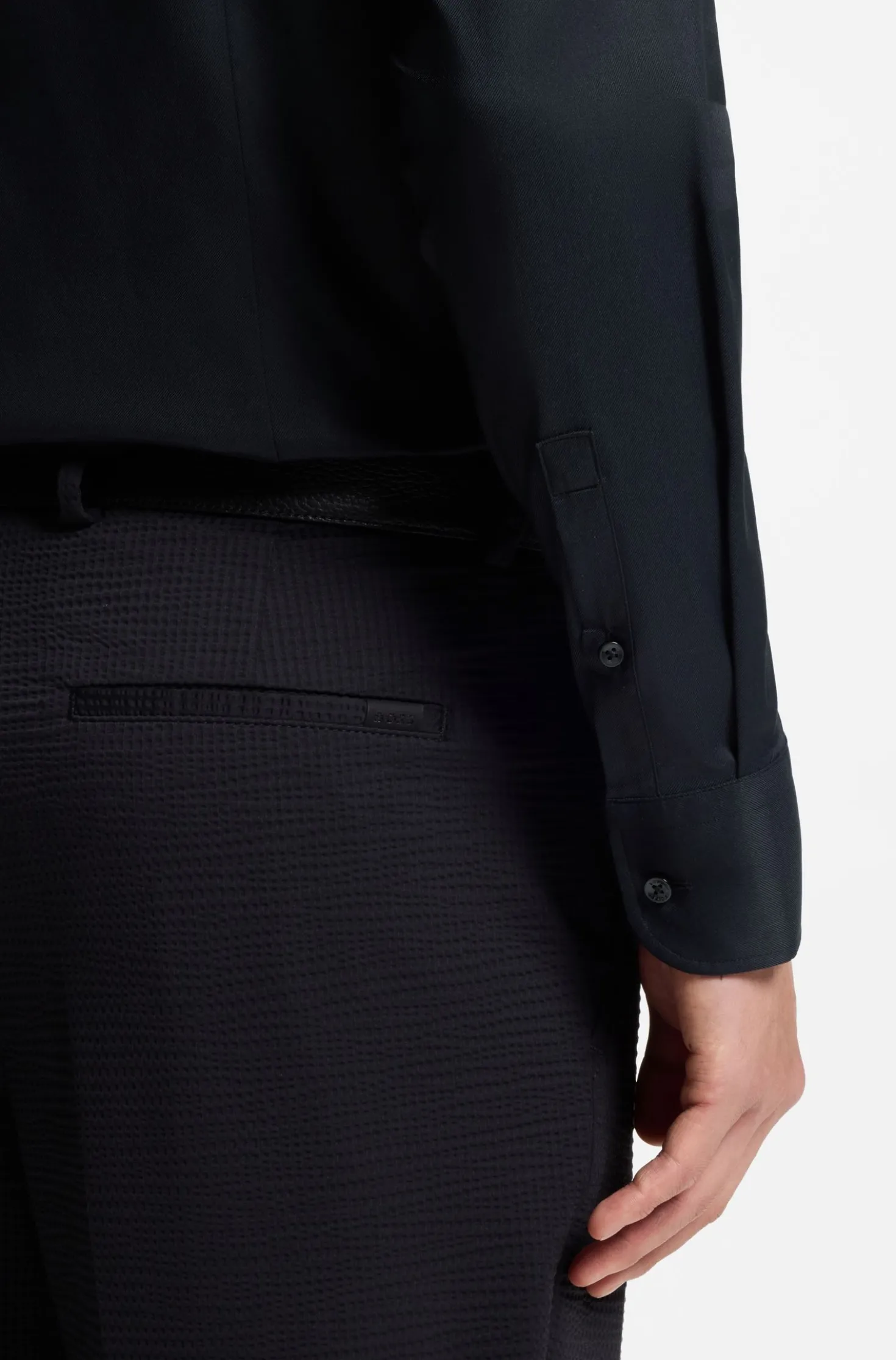 Slim-Fit Hemd aus funktionalem Stretch-Twill