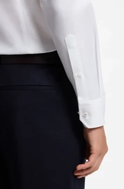 Slim-Fit Hemd aus in Italien gefertigter mikrostrukturierter Baumwolle
