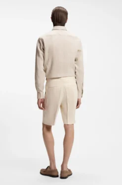 Slim-Fit Hemd aus in Italien gefertigtem Leinen