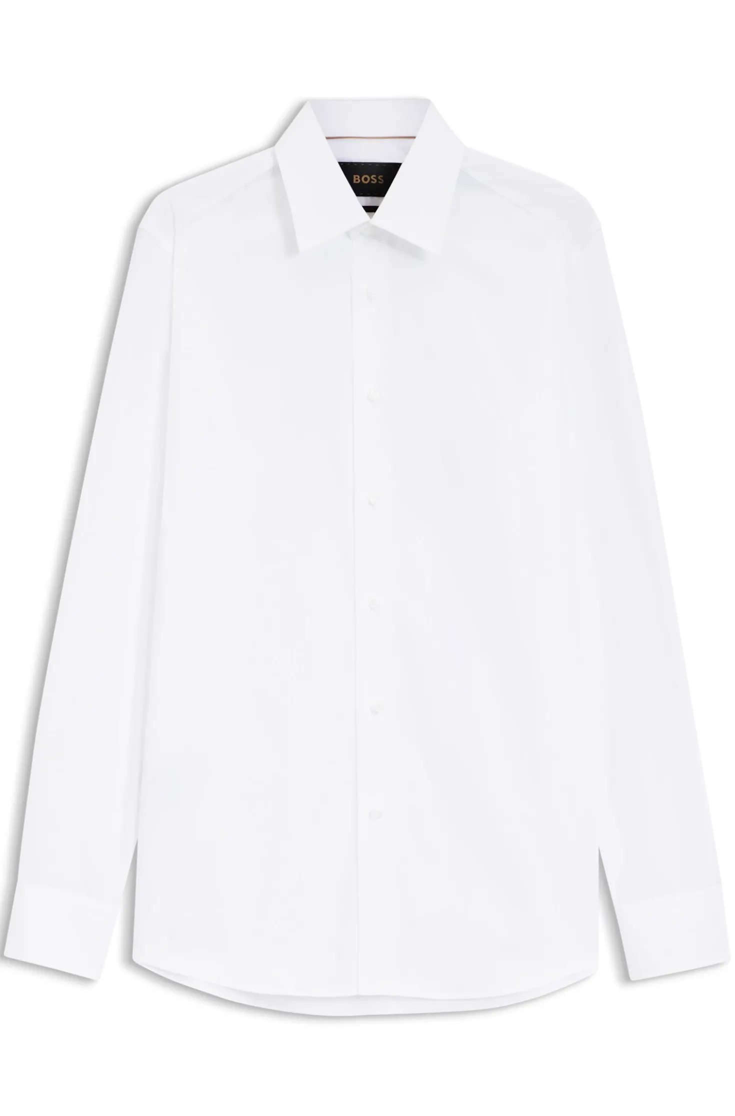 Slim-Fit Hemd aus italienischer Baumwoll-Popeline