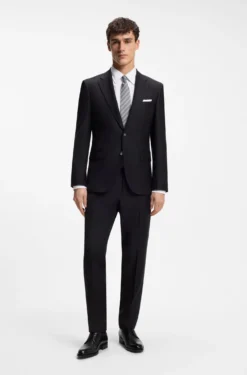 Slim-Fit Hemd aus italienischer Baumwoll-Popeline