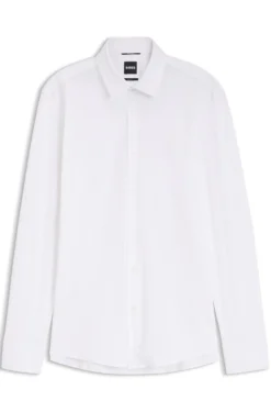 Slim-Fit Hemd aus Performance-Stretch-Jersey