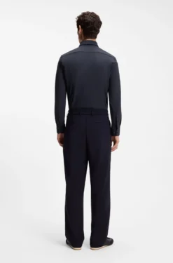 Slim-Fit Hemd aus Performance-Stretch-Jersey