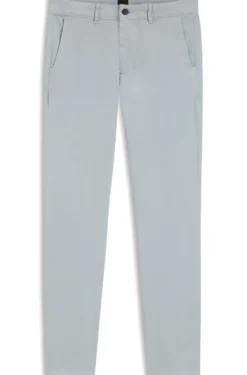 Slim-Fit Hose aus überfärbtem elastischem Satin