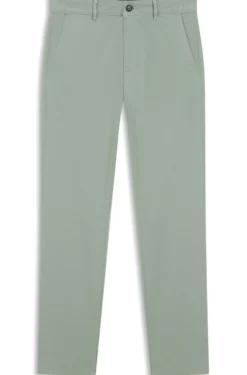 Slim-Fit Hose aus überfärbtem elastischem Satin